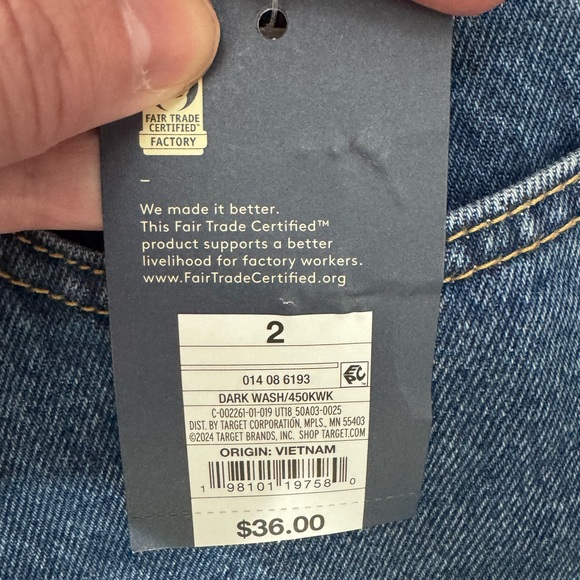 Universal Thread Mid-rise 90s baggy Jeans- size 2 - Picture 5 of 5